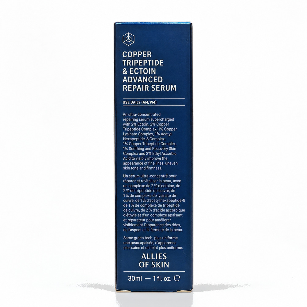 Allies of Skin Copper Tripeptide & Ectoin Advanced Repair Serum 30ml EXP 12/28